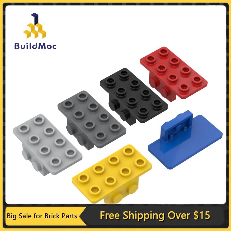 10Pcs MOC Parts 93274 21731 Bracket 1 x 2 - 2 x 4 Compatible Bricks DIY Assmble Building Blocks Particle Kid Puzzle Toy Gift