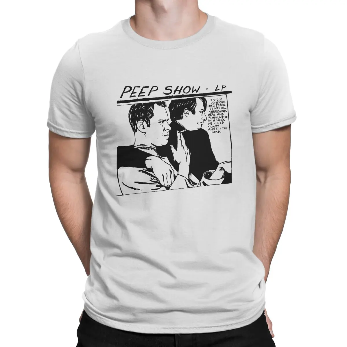 Men's TV T Shirts Peep Show Cotton Clothes Vintage Short Sleeve O Neck Tees Summer T-Shirt