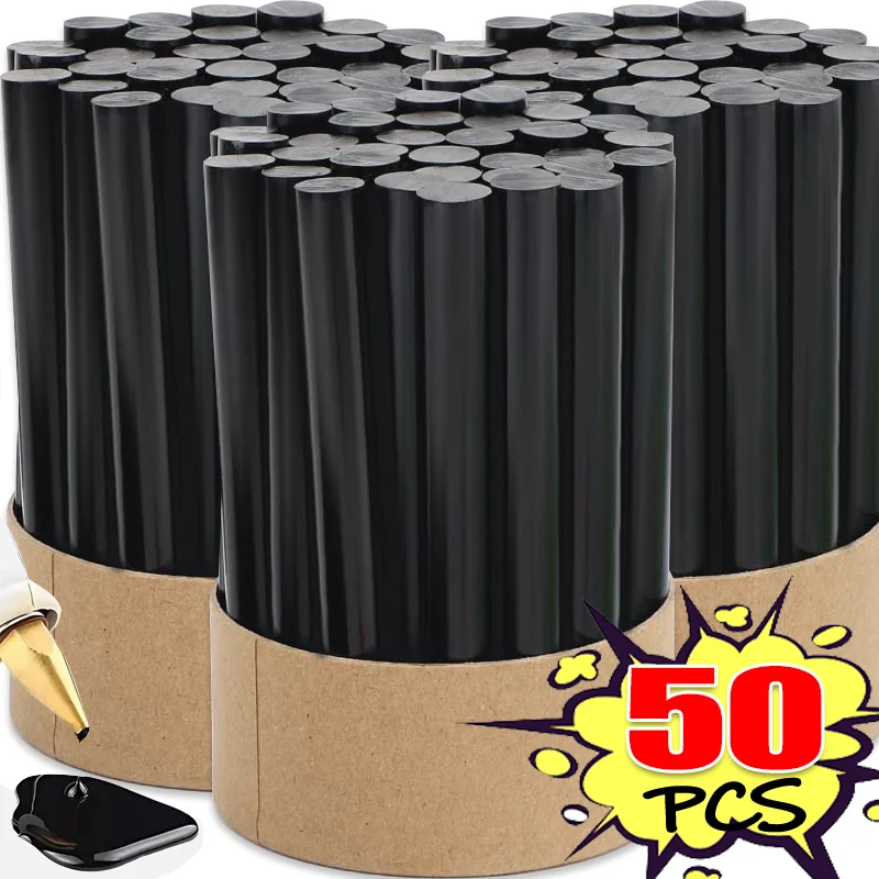

1/50x Black Hot Glue Sticks Strong Visco Home DIY Tools for Electric Glue Gun Craft Album Repair Kits Supplies 7/11mm Wholesale