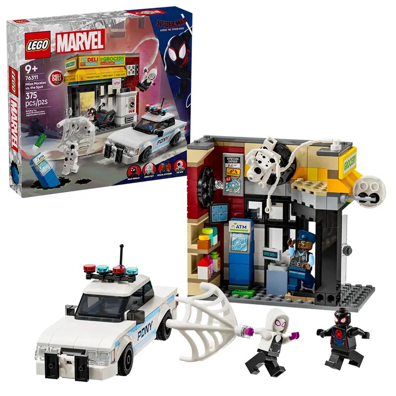 

LEGO 76311 Marvel Spider Man Parallel Universe: Miles Morales vs. Spots Children's Toy Birthday Gift