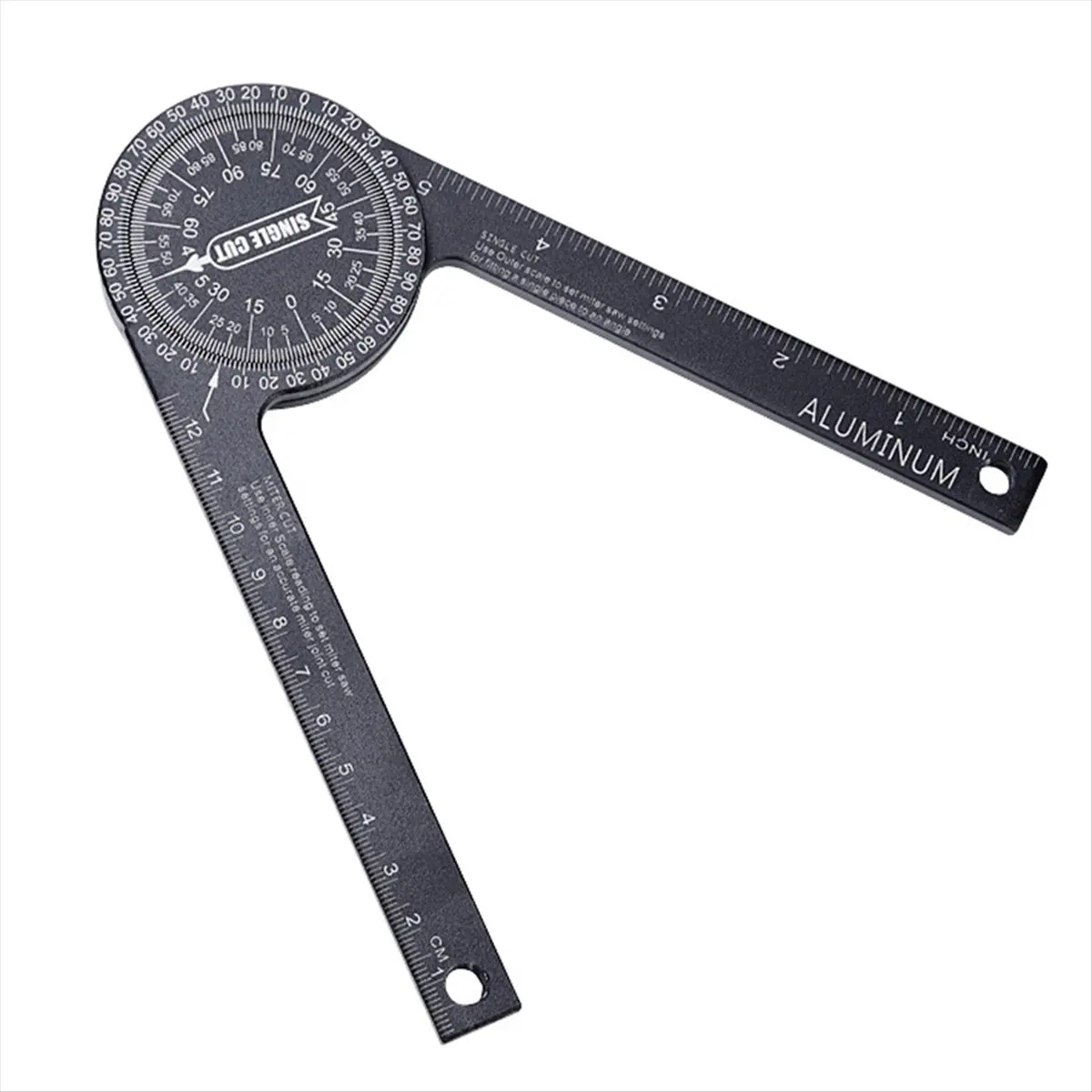 A58Z 360 Degree Horizontal Protractor DIY Angle Ruler Positioning Angle Measuring Instrument