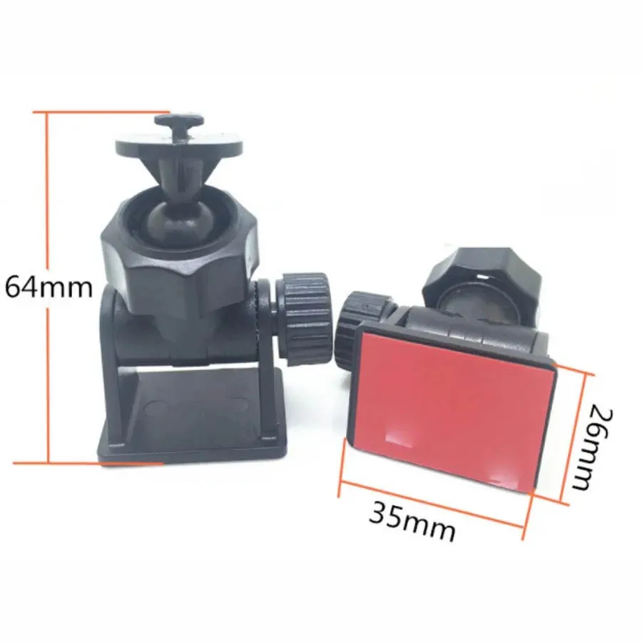 15mm Rotation Ball Neck 5 Types Interface Option DVR Holder for Car Dash Camera Front Glass Mirror Dashcam Bracket Sticker Base