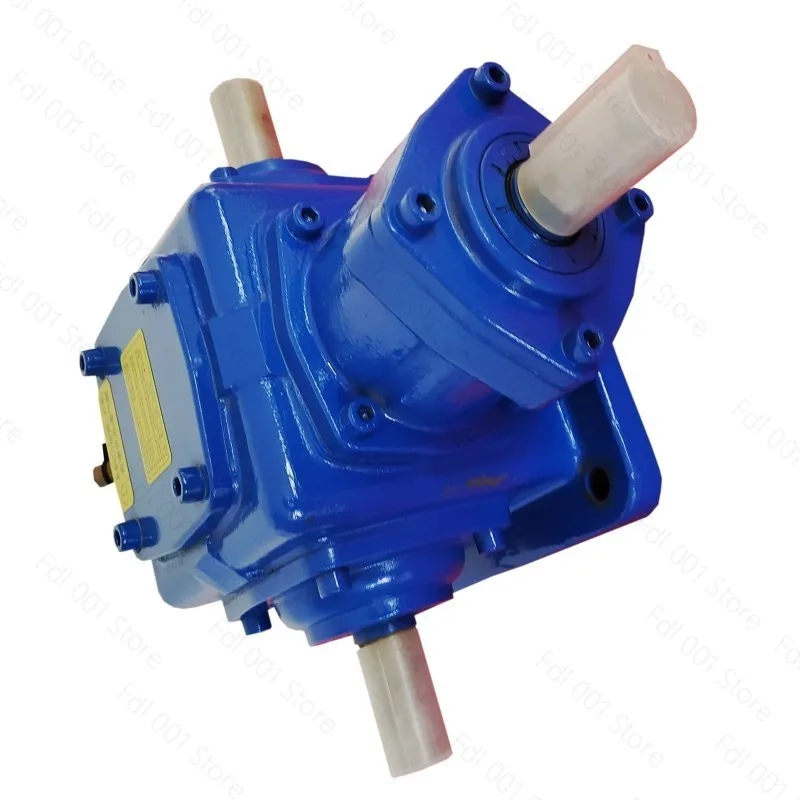 T-type steering gear 90 degree angle gearbox, cross reversing parachute gear reducer right angle taper transmission