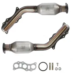 For 2003-2011 Toyota FJ Cruiser 4Runner Tacoma 4.0L Pair Exhaust Catalytic Converter Front Left Right Auto Manifold