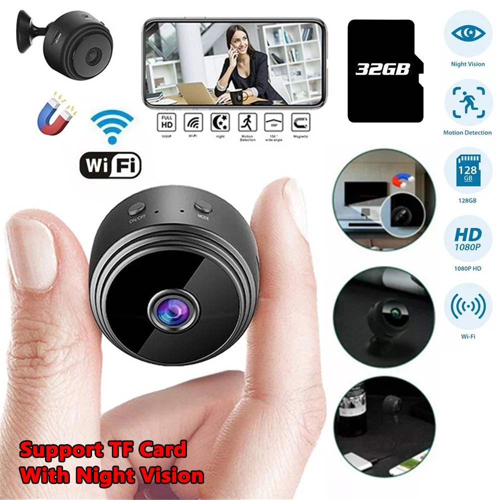 Mini Camera Wireless Night Security Protection A9 Camcorders Video Surveillance Business Smart Home For Android iOS IP Camera