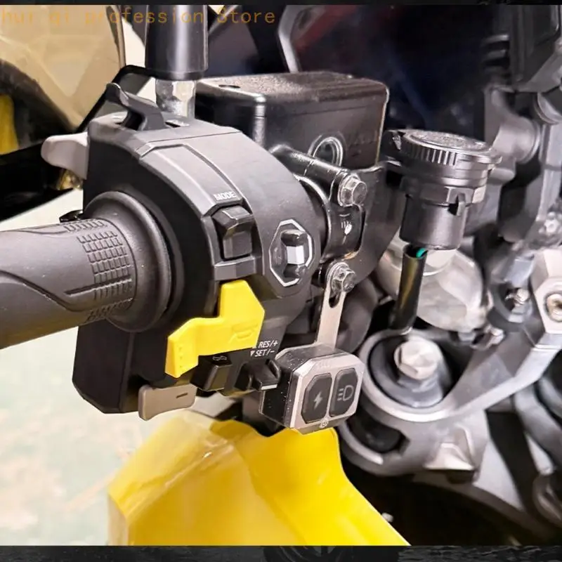Left Handlebar Horn Button Cover for Motorcycle Daily Use H8WE