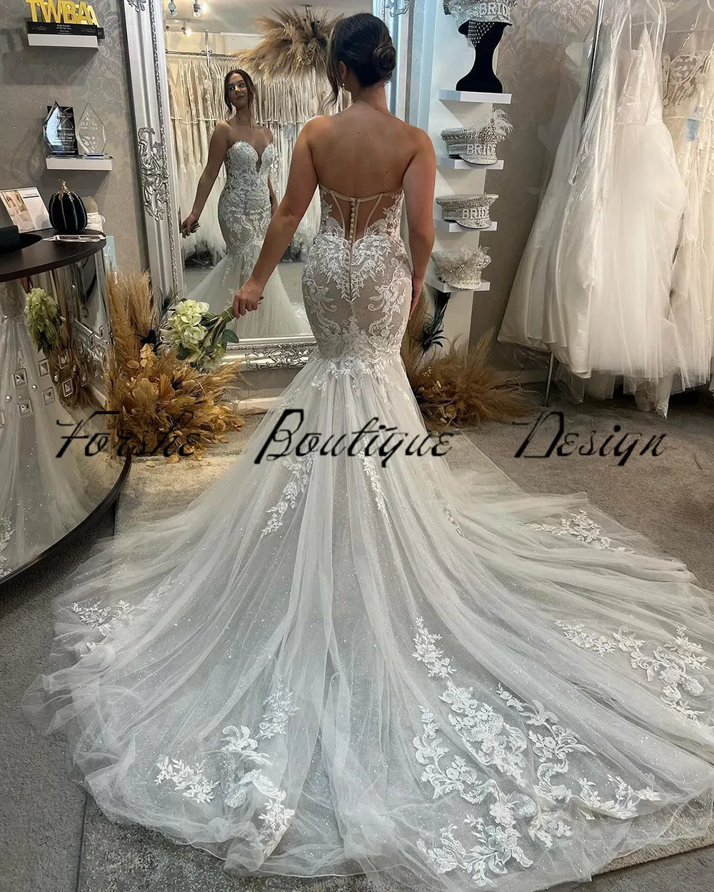 Elegant Lace Mermaid Wedding Dresses Sweetheart Vestidos De Novias 2024 Custom Made Country Bridal Gowns