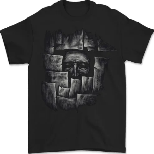 

Behind the Wall Gothic Goth Halloween Mens T-Shirt 100% Cotton