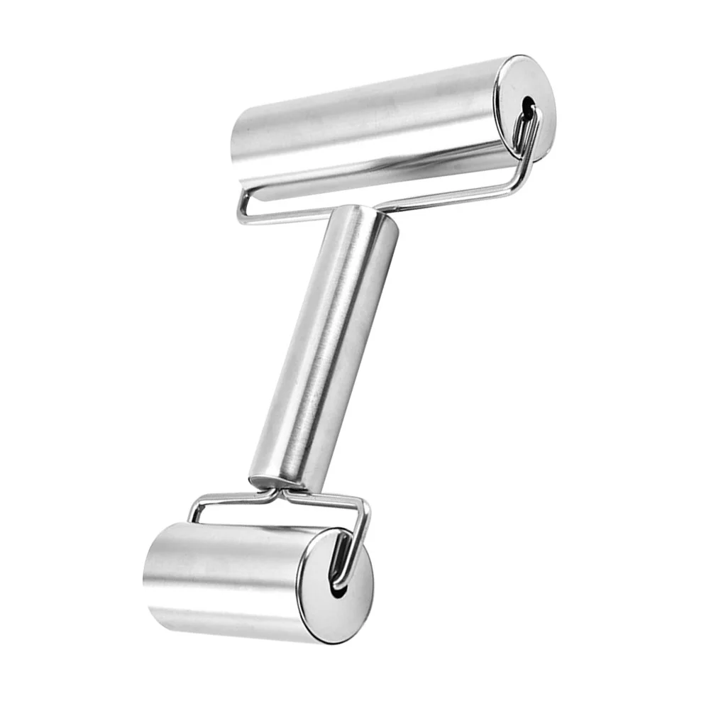 

Double Head Rolling Pin Stainless Steel Non-Stick Dough Roller For Baking Pastry Pizza Bread Making Kitchen Tool