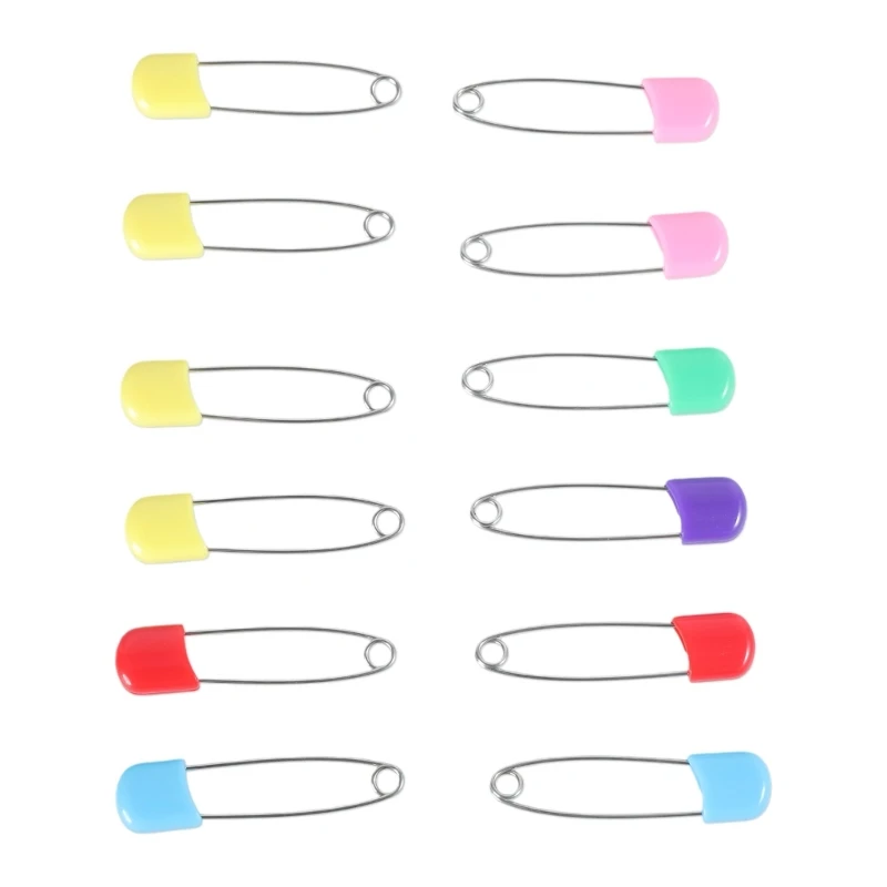 12 pcs Colors Safety Locking Baby Cloth Nappy Diaper Craft Pins