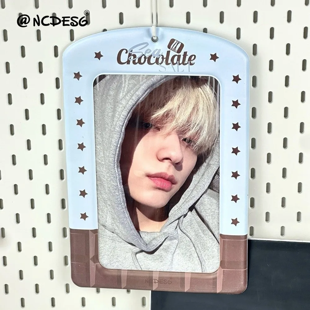 Trendy A4 Photocard Holder PVC Korean Idol Protectors for Postcards Giant Colorful Photos Protective Cover Girl's Gift