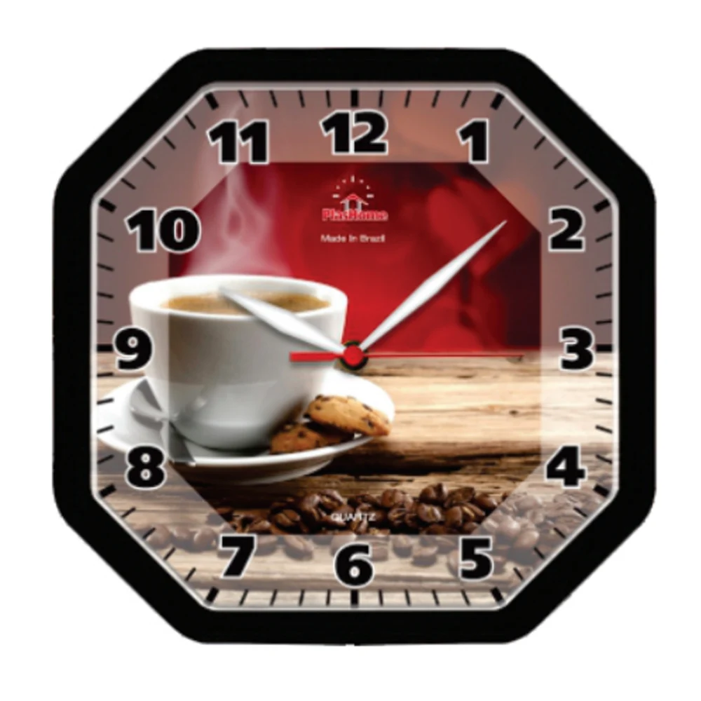 Black Range Decorative Coffee Wall Clock