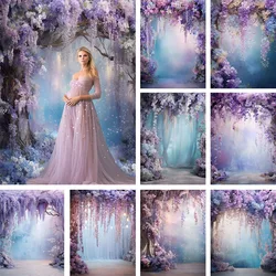 Mehofond Photography Background Dreamy Purple Violet Floral Adult Birthday Wedding Maternity Portrait Decor Backdrop Photo Studi