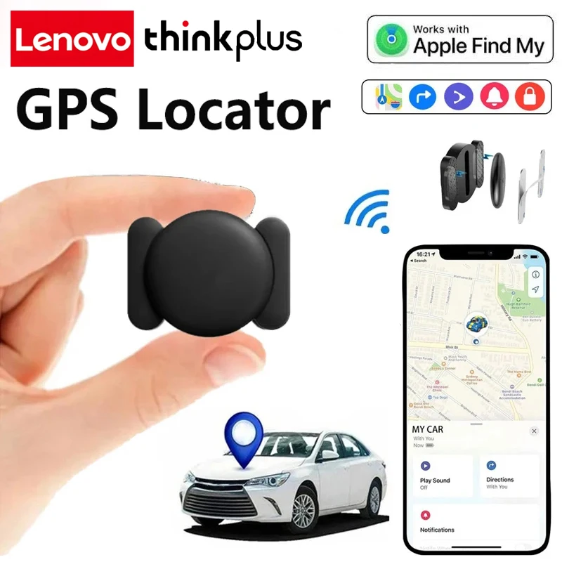 Lenovo ThinkPlus GPS Locator Pet Wallet Suitcase Car Global Positioning Tracking Elderly Kids Anti Getting Lost Finder For IOS