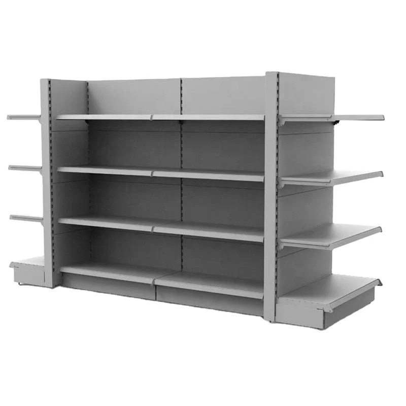 Supermarket Gondola Shelf Good Quality Heavy Duty Double-Sided Assemblable Rack Made Of Metallic Material
