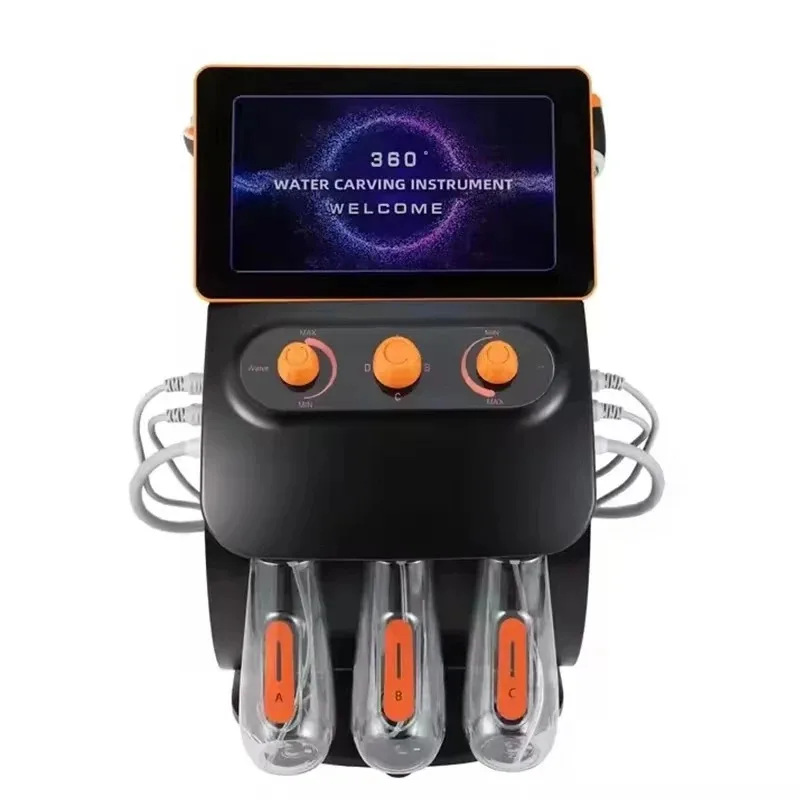 Novo 6 em 1 máquina dermoabrasão de água visível hydra dermoabrasão detecção de pele remoção de cravo jato de oxigênio bolha facial machi