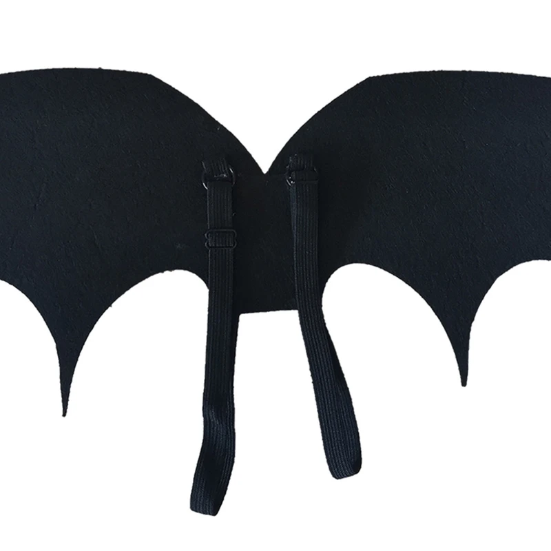 Bat Wings Bat Cosplay Costume Halloween Costume Accessory Bat Wings with Elastic Straps,for Kids Boys Girls,One Size