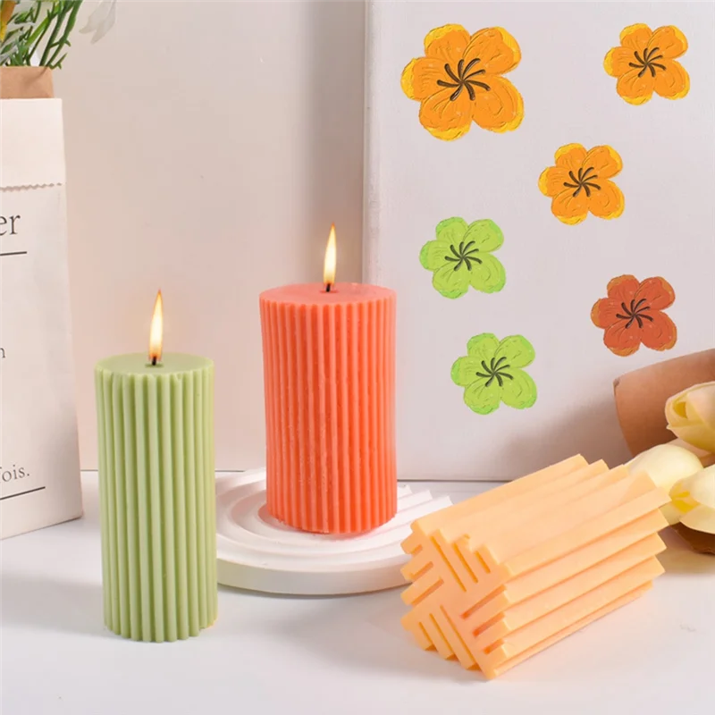 حامل شموع HRBAJ-DIY لصنع قالب شمع عطري مصنوع يدويًا من السيليكون