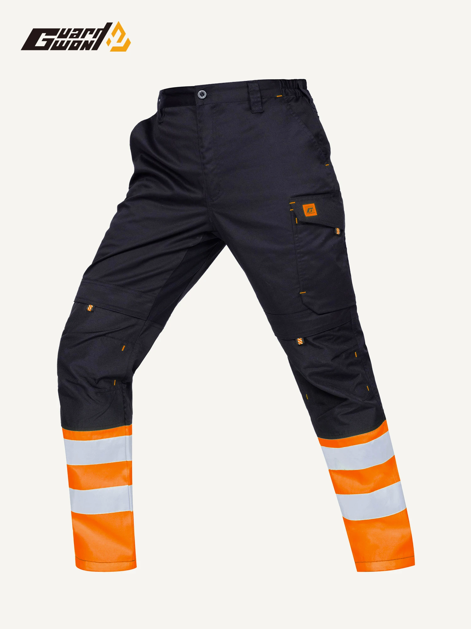 Men's Spring Autumn Work Trousers Outdoor Cycling Reflective Strip Labor Protection Car Repair And Maintenance Work Pants