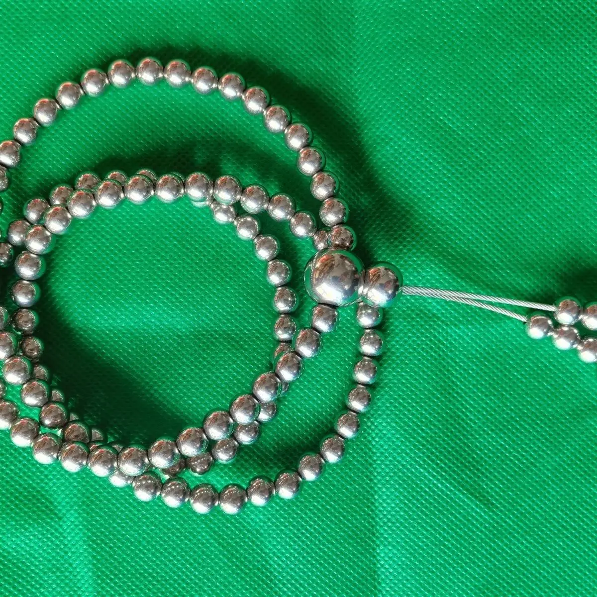 Stainless Steel Bracelet Buddhist Beads Prayer Bead Handle Decompress DIY Jewelry Ball 108 8mm Beads Non Elastic Beads Lifeline