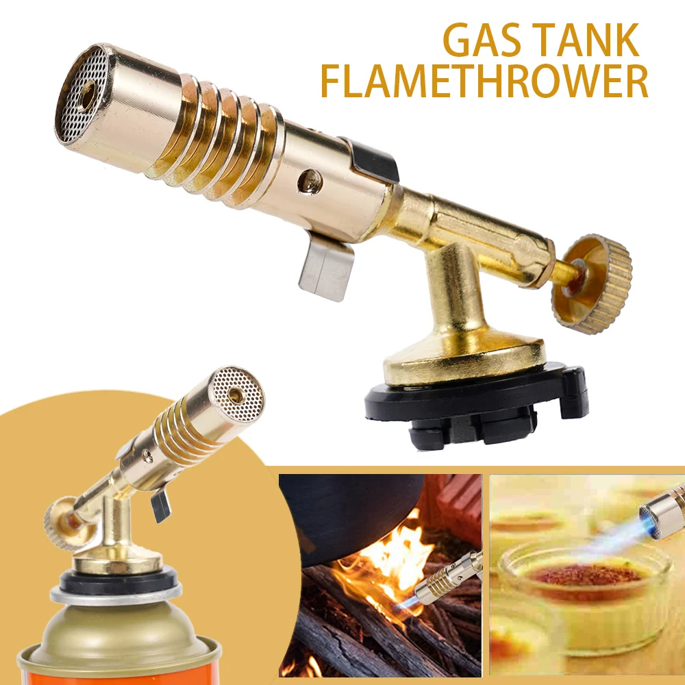 

Portable Welding Torch Gas Burner High-temperature Brass Copper Gas Cutting Torch Brazing Propane Weld Pipeline Flame Gun