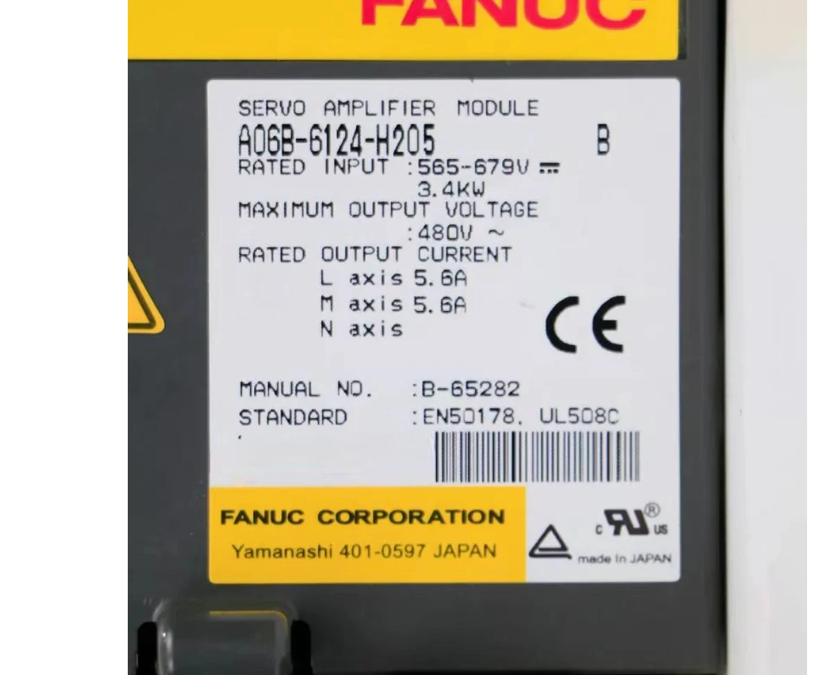 A06B-6124-H205 A06B-6124-H207 FANUC Servo Drive Amplifier Module Tested Ok A06B6124H205