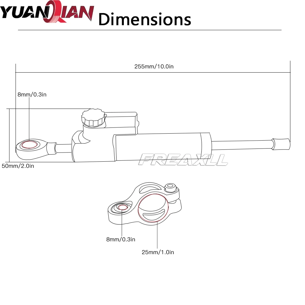لهوندا CBR1000RR CBR 1000RR 1000 RR 2004-2020 2021 2022 2023 2024 2025 دراجة نارية CNC قابل للتعديل التوجيه المثبط استقرار