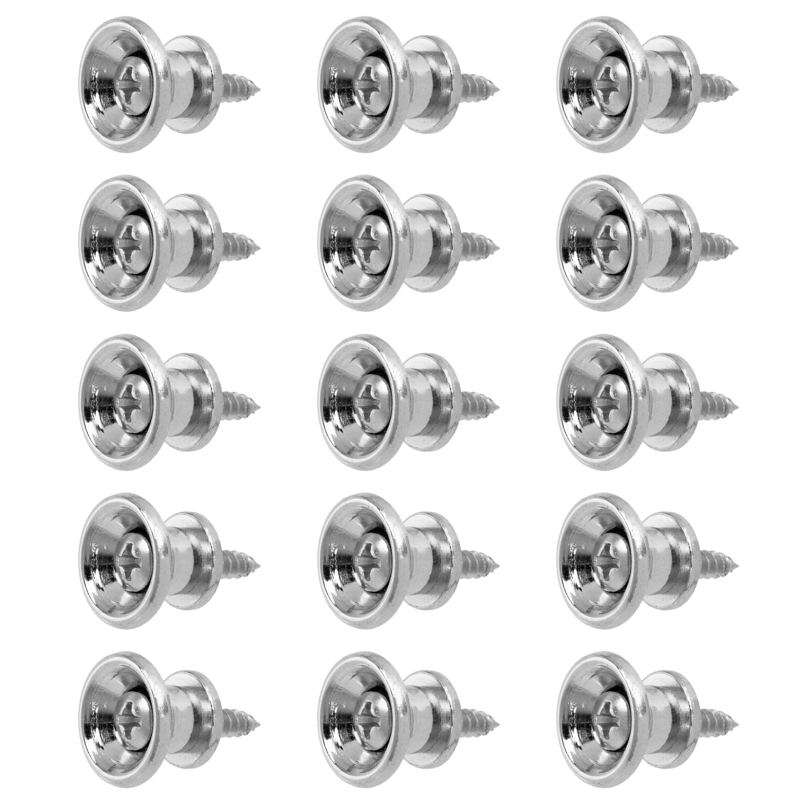 15pcs Guitar Pegs for Acoustic Electric Bass Ukulele Guitar Strap Buckle Button Lock Pins Metal End Locking Parts Accessories