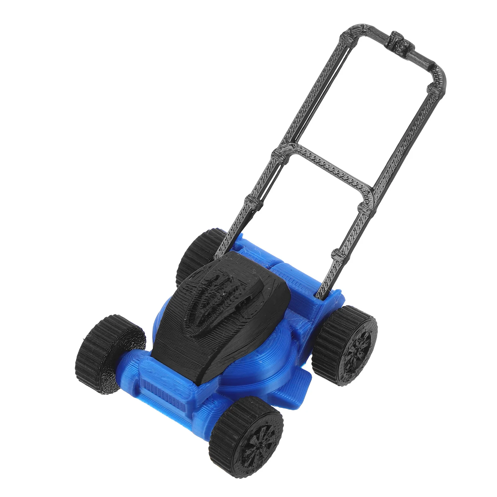 1pcs Dollhouse Accessories Miniature Garden Decoration Realistic Lawn Mower For Kids Micro Landscaping Tool Set Play