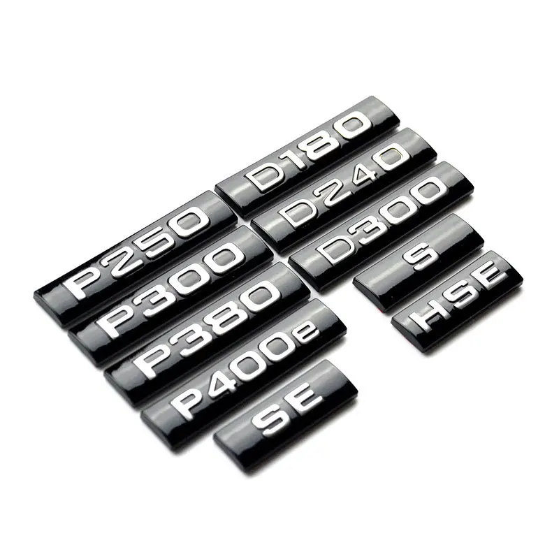 P250 P300 SE P380 P400e HSE D180 Digital Logo Car Stickers for Range Rover Velar Body Modification Rear Trunk Decoration Decal