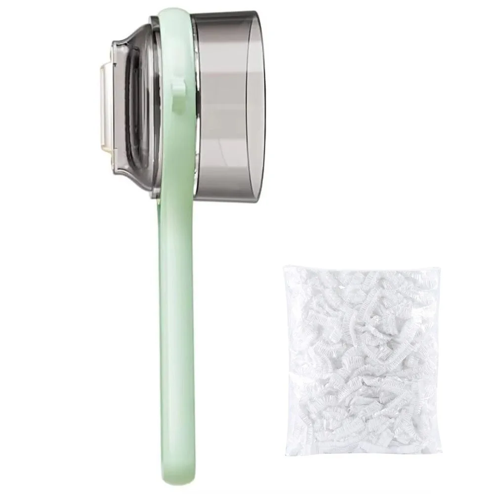 

Многофункциональный инструмент для очистки овощей, ручной инструмент с 500 шт., одноразовая пищевая крышка, овощечистка для фруктов с коробкой для хранения, острая очистка для очистки овощей