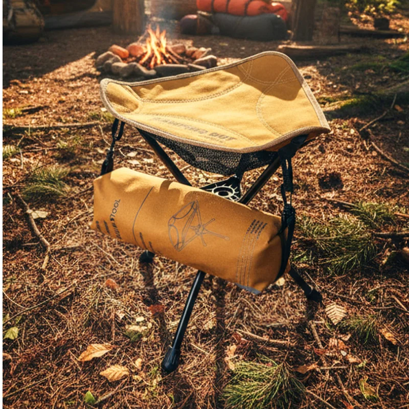 

Вращающийся уличный складной стул, кронштейн из алюминиевого сплава, портативная скамейка для рыбалки, кемпинга, треугольник Mazza, ультра маленький рюкзак, табурет