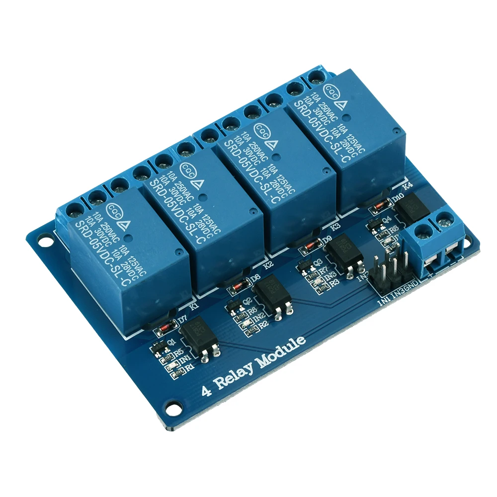 5V 12V 4 Channel 8 Channel Relay High and low Level Trigger Module Dual Optocoupler Isolation Relay Support intelligent control