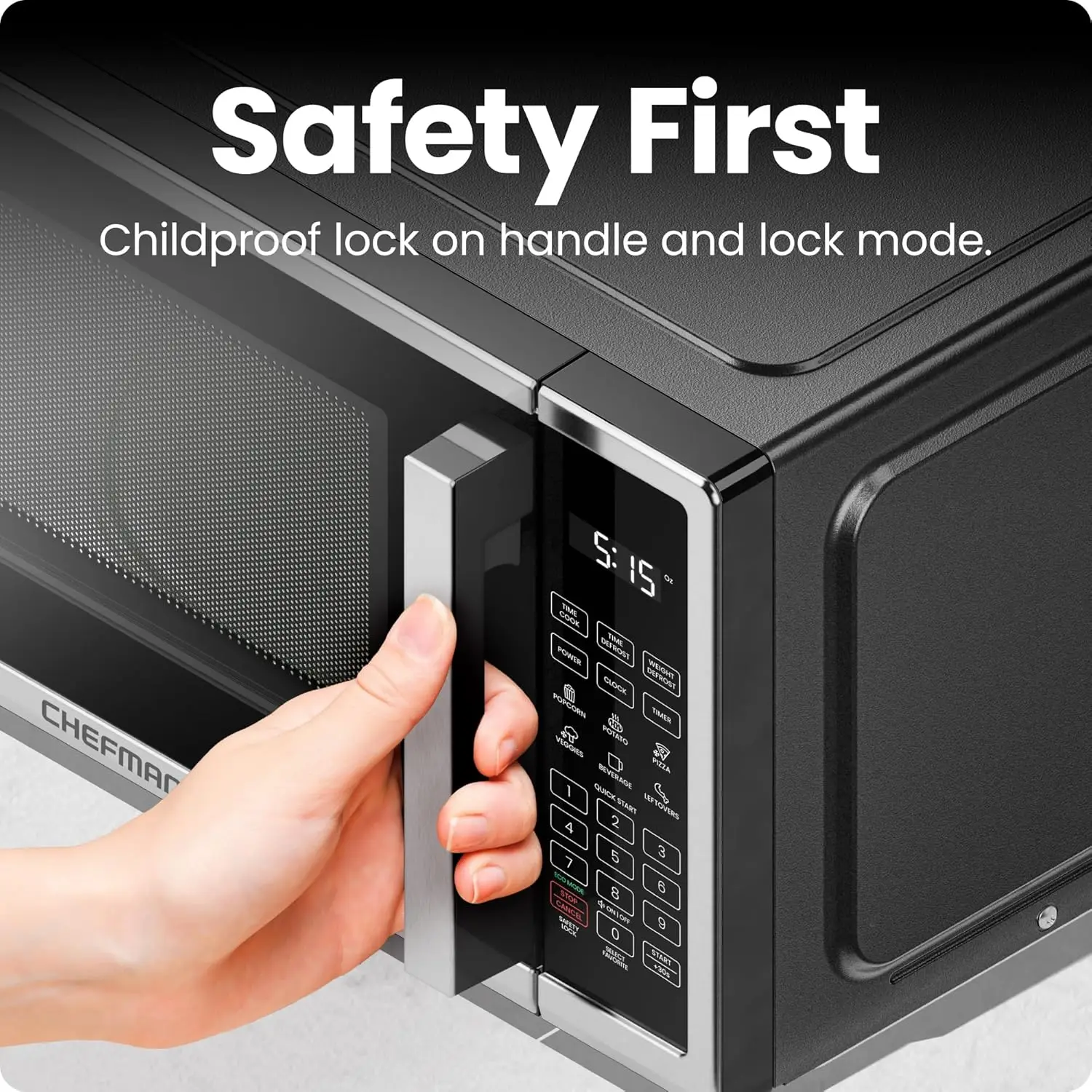 Погружная печь с главой печи 0. Ку. F. Digial Sainls Seel icroave 00 as 6 Auo enus, 10 уровней Poer, Ec