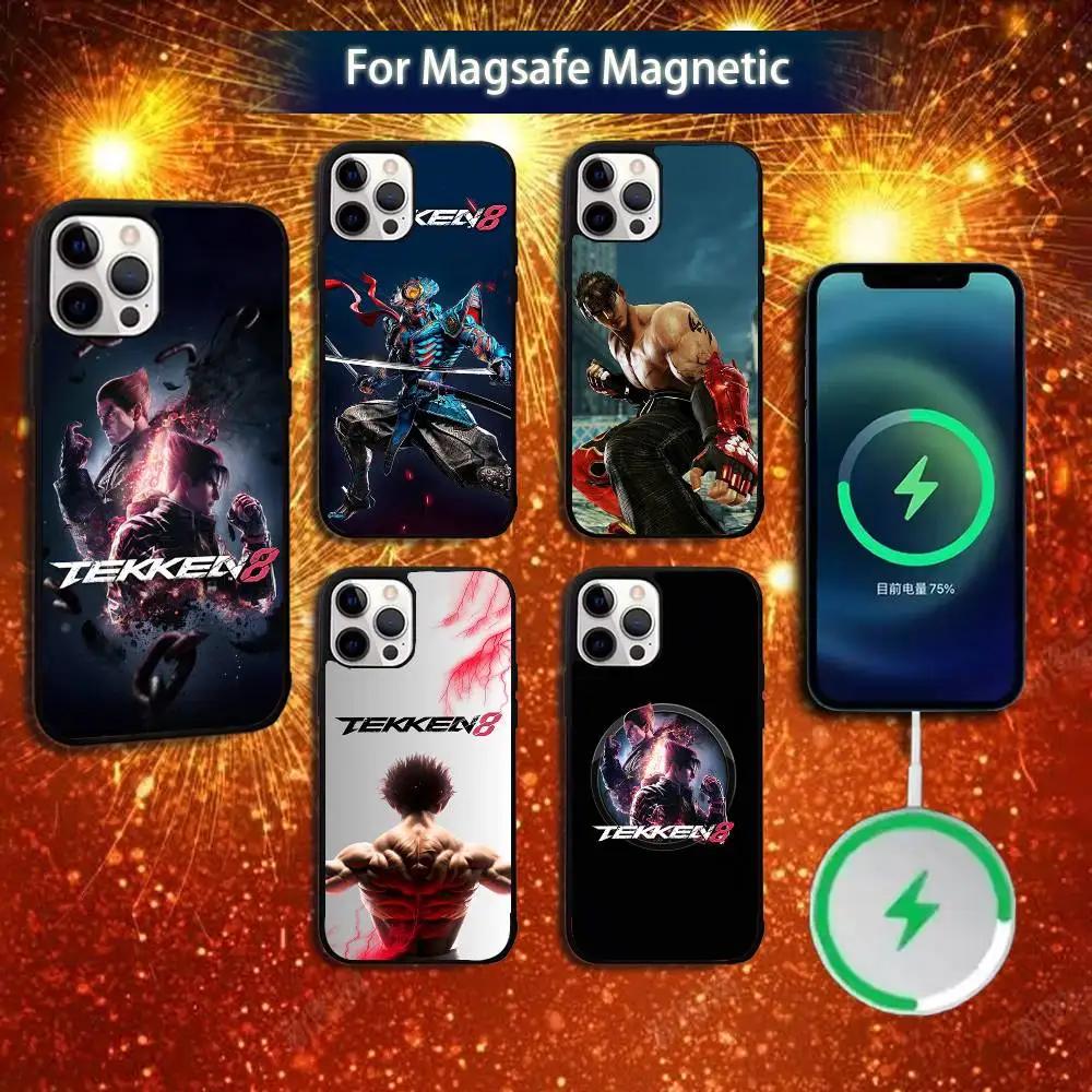 

Game T-Tekken 8 Phone Case For iPhone 16e,16,15,14,13,12,11,Plus,Pro,Max,Mini Magsafe Magnetic Wireless Charging