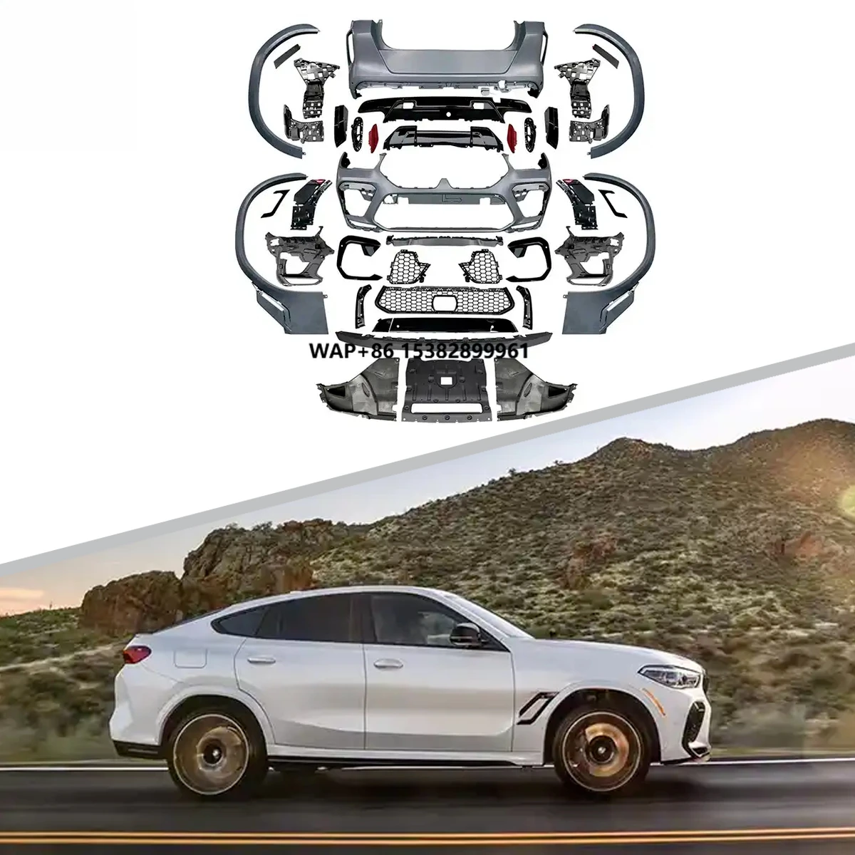 

Hot Selling X6M Style PP ABS Auto Body Kit for X6 G06