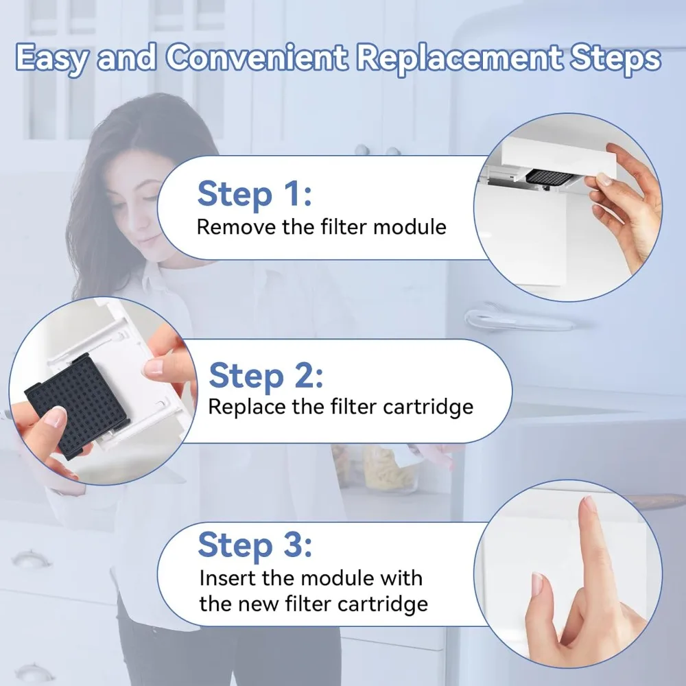 فلاتر الكربون المنشط لثلاجة الهواء النقي مناسبة لـ Liebherr 7440021-00 [9096989, 988246001, 988246000, 9882429]