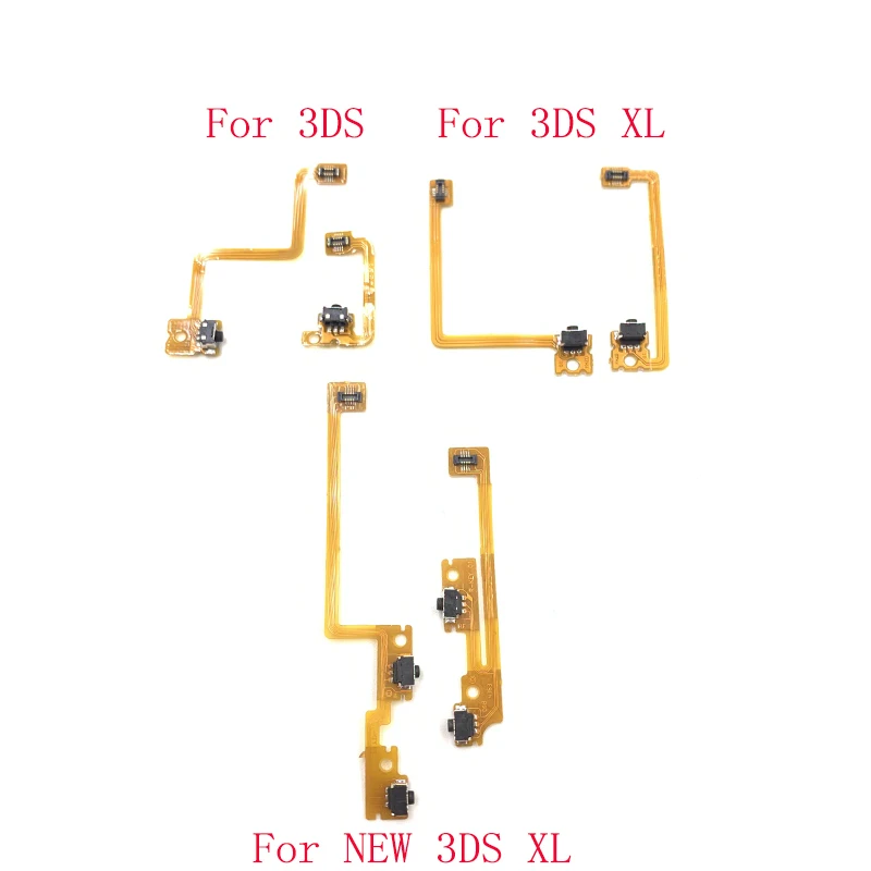 1 مجموعة لنينتندو 3DS 3DS XL LL جديد 3DSXL L R اليسار اليمين الكتف الزناد زر التبديل الكابلات المرنة