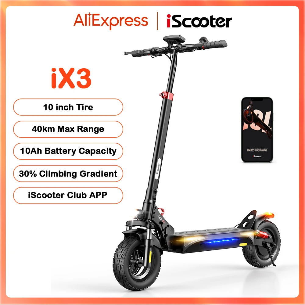 ESCOOTER ELÉCTRICO iX3 PARA ADULTOS