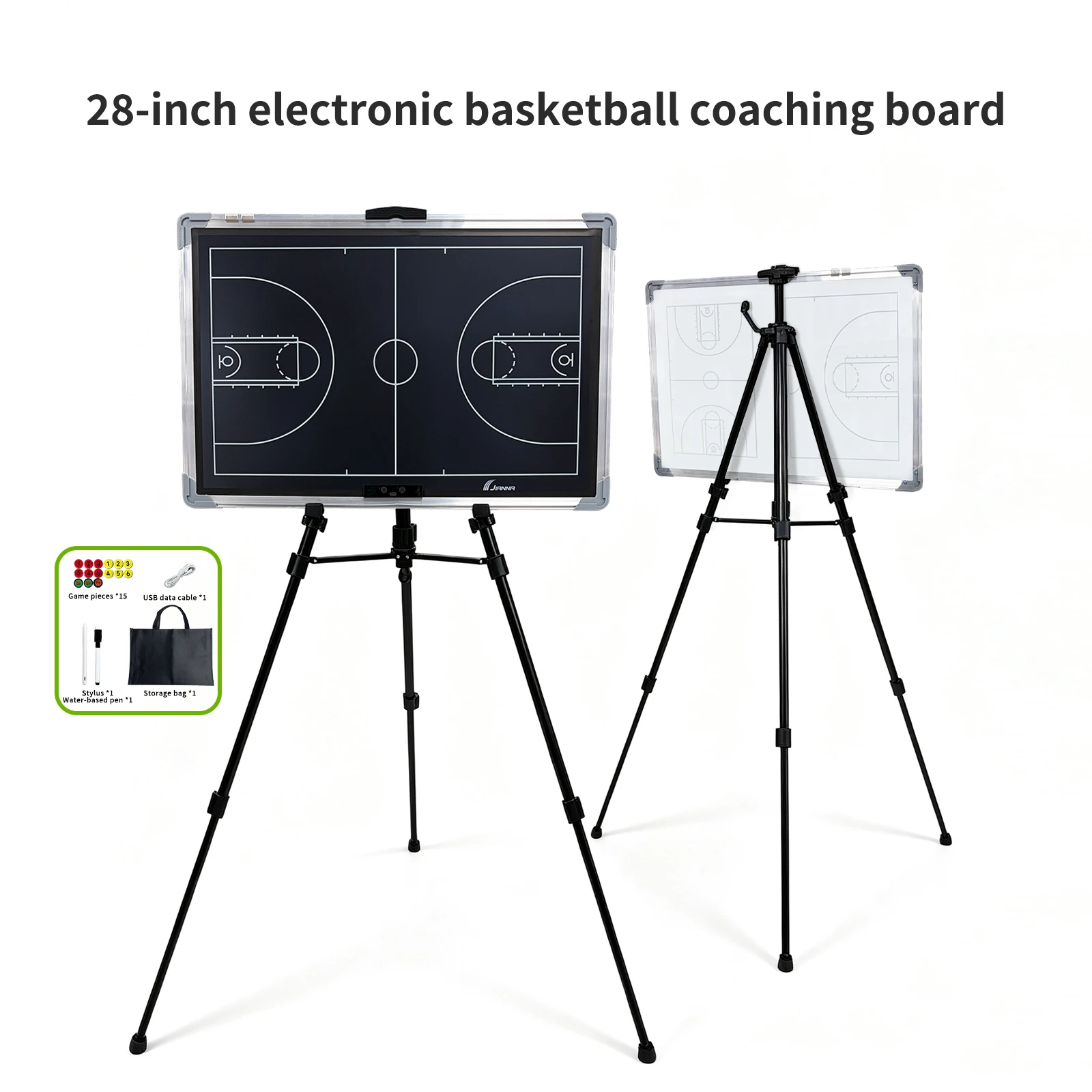 28 Inch Rechargeable Electronic Soccer Tactical Board Extra Large LCD Digital Coaching Board with Stylus Pen And Lock Screen