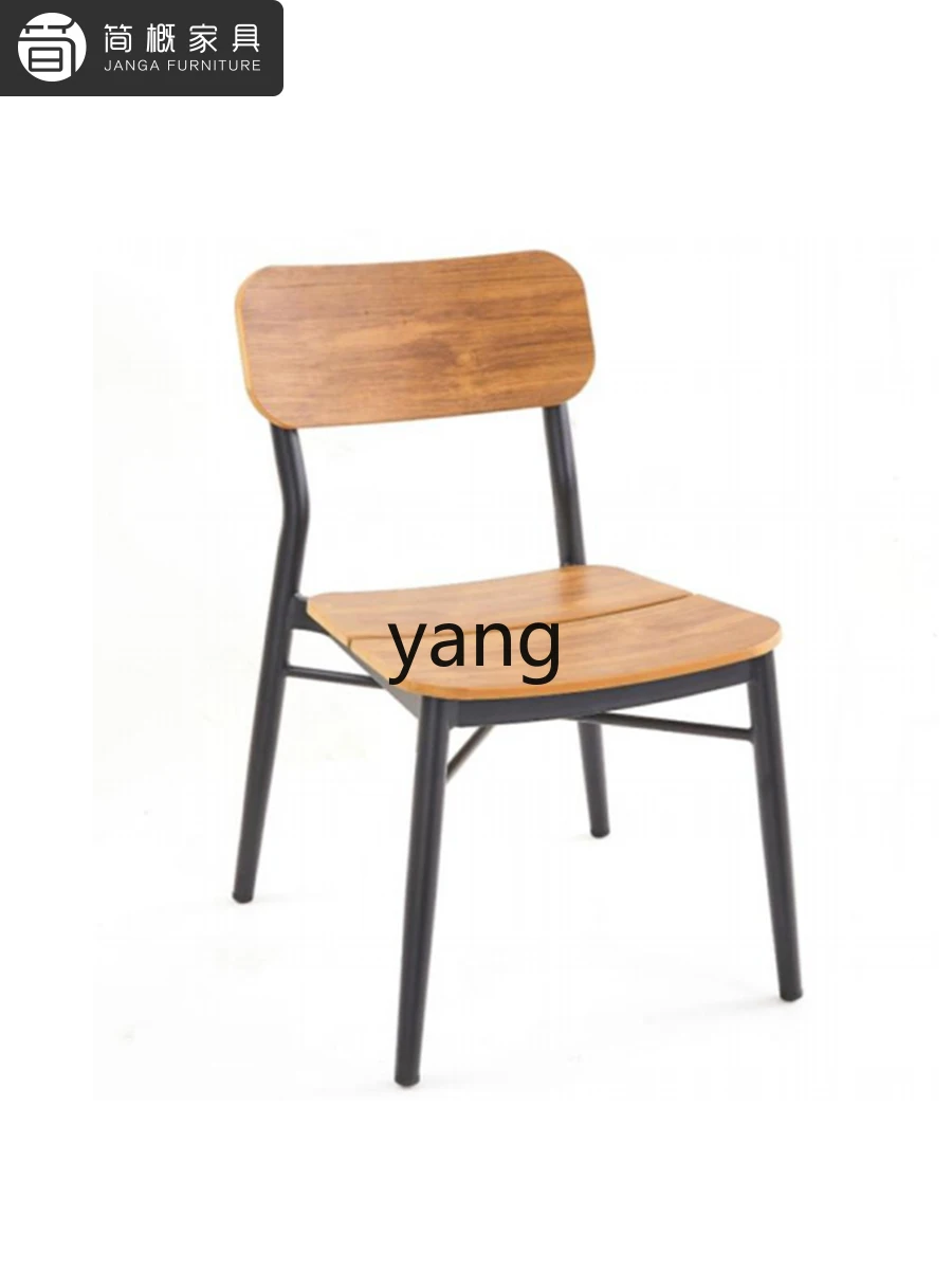 

LMMOutdoor Anti-Corrosion Wood Table and Chairs Courtyard Balcony Leisure Dining Table Outdoor Backrest Chair
