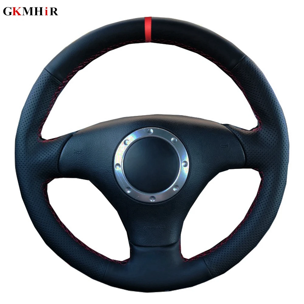 Artificial Leather Car Steering Wheel Cover For Audi A3 2000-2003 A4 2003 2004 2005 RS 6 2003 S4 2004 2005 2006 TT 1999-2006