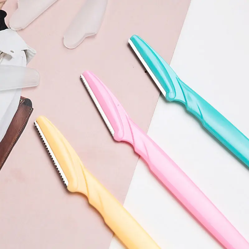 10PCS Eyebrow Trimmer Safe Scratch Resistant Novice Hair Trimmer Makeup Beauty Tool Blade Tattoo Assistance Accessory