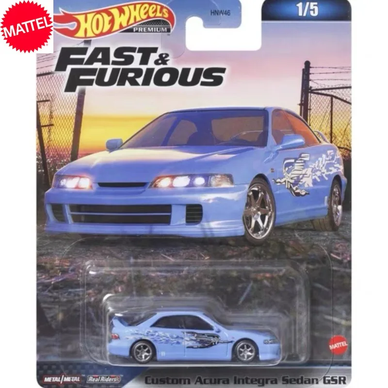 Mattel Hot Wheels Car Fast Furious HNW46-C 1999 Nissan Alfa Romeo Giulia BMW M3 E46 1/64 Diecast Vehicle Toys for Boys Gift