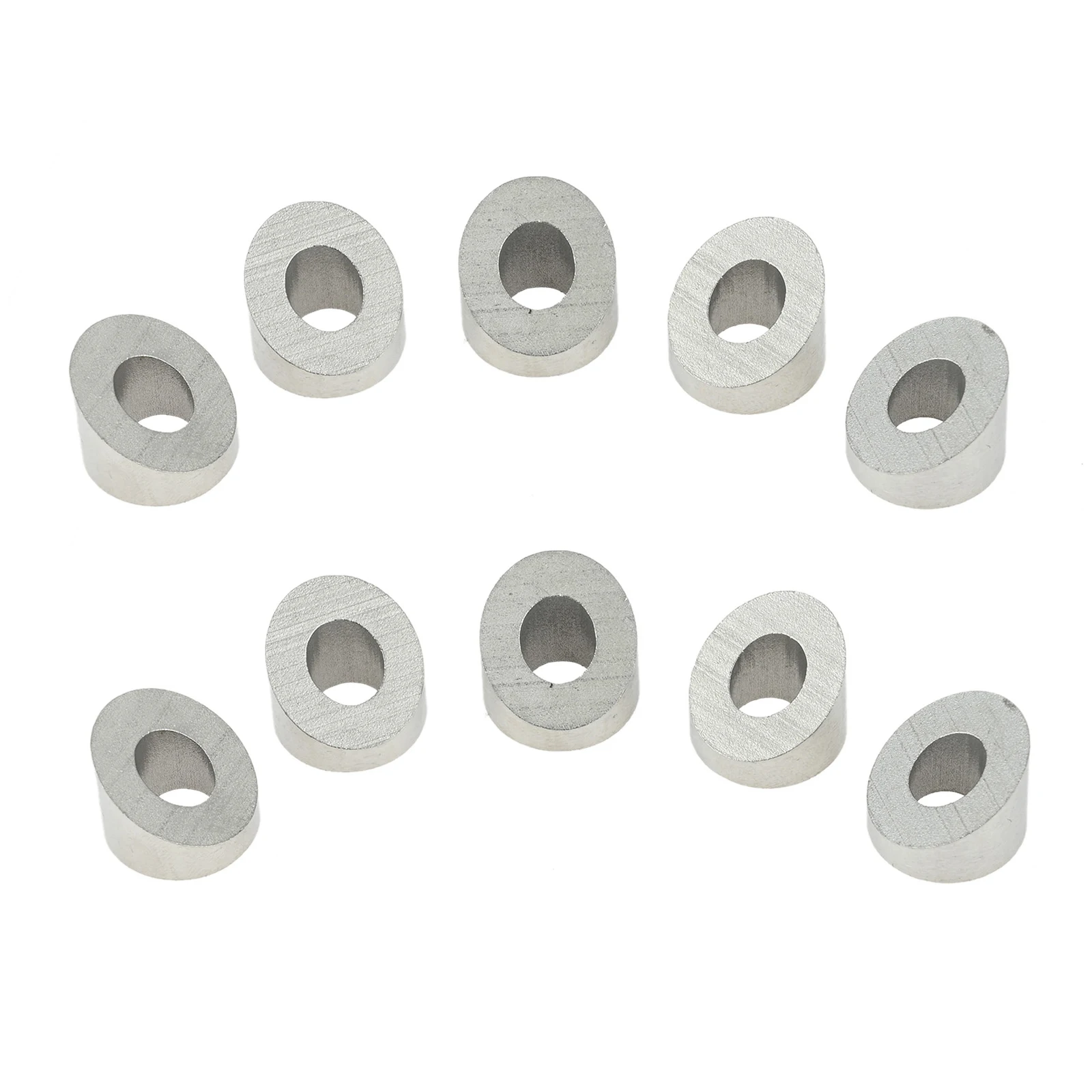 10Pcs Marine Grade Stainless Steel Angle Beveled Washer,1/4 Inch/6.6mm 30 Degree Washer for 1/8