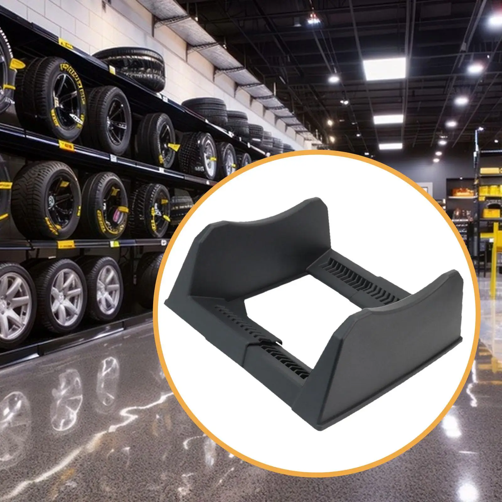 Car Tire Display Stand Wheel Holder Stable Easy Assembly Accessories Equipment Wheel Display Rack for Home Use Repairing