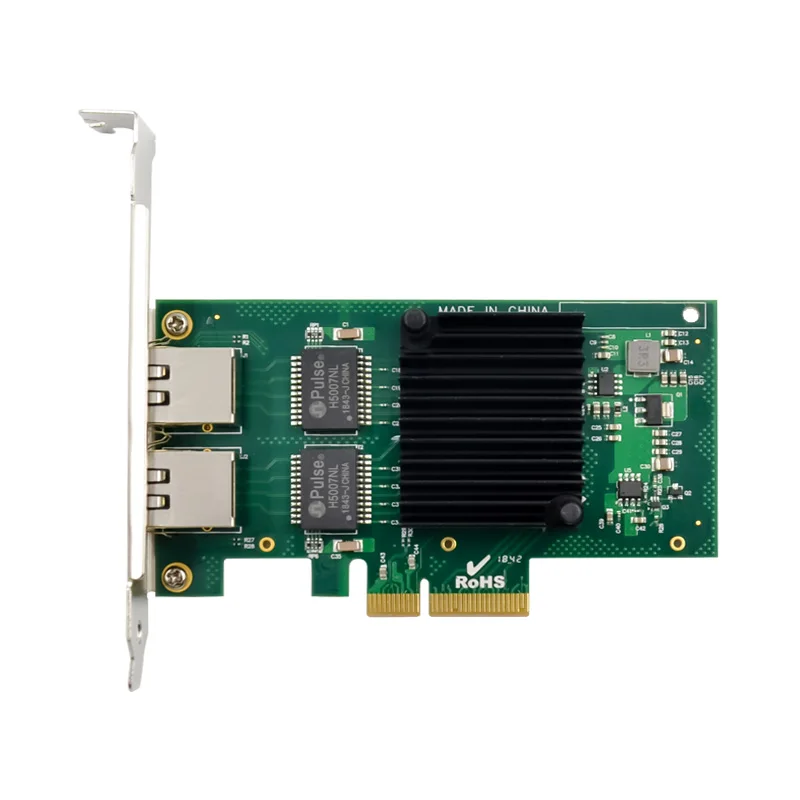 SUNWEIT ST727 PCIe X4 Dual Gigabit Ethernet Card Internal Wired 1000Mbps Server LAN Card with Tel I350AM2 Chipset RJ45 Interface