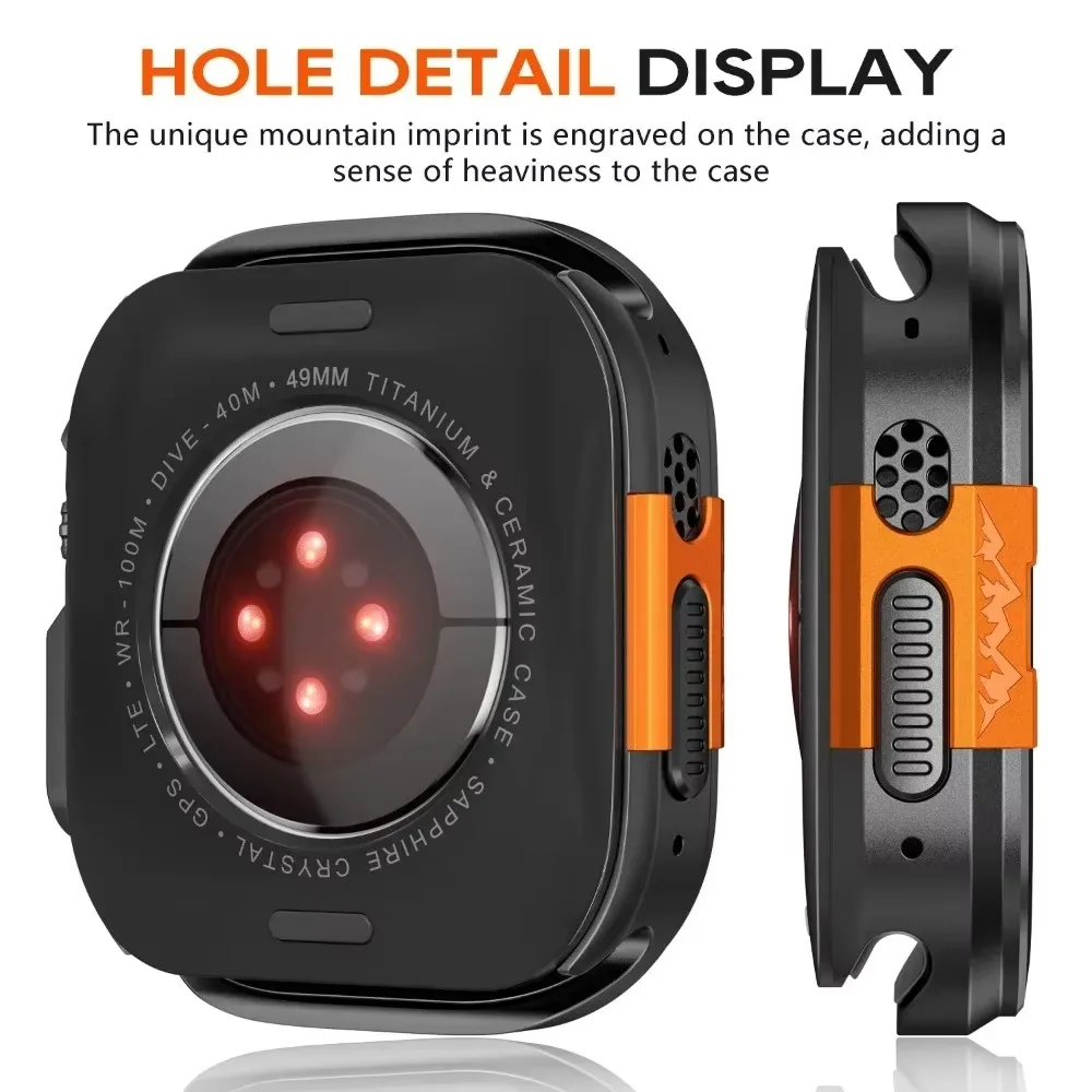 Metal Case for Apple Watch Ultra 2 49mm 46mm Protector WatchCase Aluminum Cover Bumper Frame for IWatch Series 10 9 8 7 6 5 4 SE