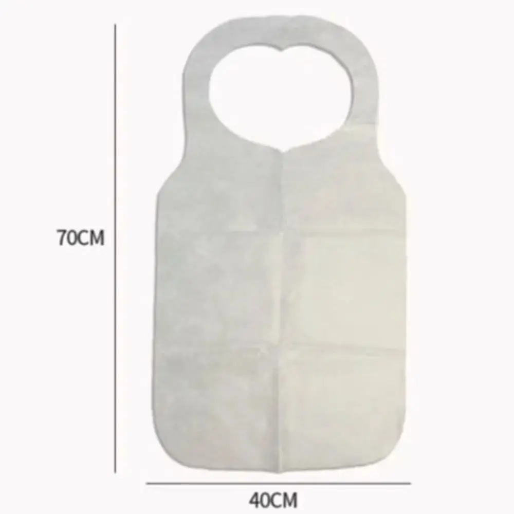 10Pcs/Bag Portable Heart Printed Disposable Aprons Non Woven Anti-fouling Cooking Apron Oil-proof Bib Restaurant Home Supplies