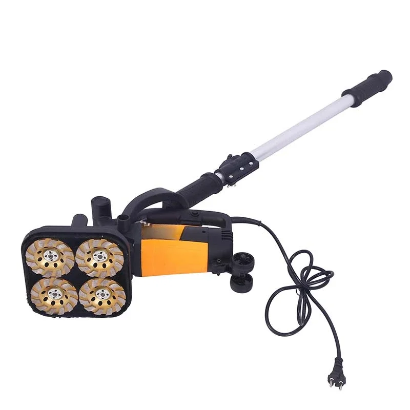 OEM Support 3800W Portable Concrete Floor Grinder Long Rod Concrete Grinder Machine